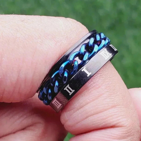 Stainless Steel Fashion Spinner Ring for Men/Women, AAAQL1101 - Picture 1 of 12